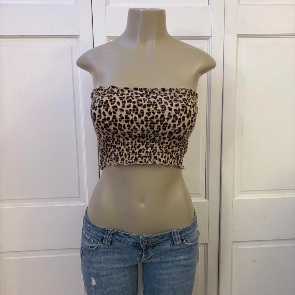 Mcbling Leopard Print Tube Top